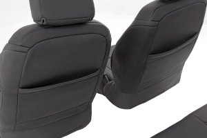 Jeep Wrangler Seat Covers - Front + Rear - Rough Country - Neoprene - '11-'12